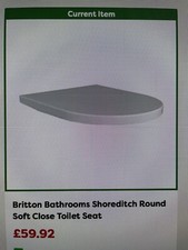 Britton Bathrooms Shoreditch Round Soft Close Toilet Seat