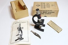 Vintage Collectible Merit Microscope No 2 Childrens Students Kit Boxed
