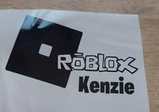 Personalised custom roblox name  water bottle lunchbox notepad decal sticker 