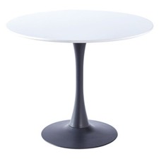 Mid-Century Leisure Table 2-4 Person Round Dining Table Pedestal in Tulip Design