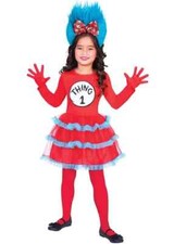 Dr Seuss Thing Costume 6/8 years INCLUDES Two COSTUME