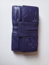 Sasha Bea Large Purple Leather Purse Wallet 