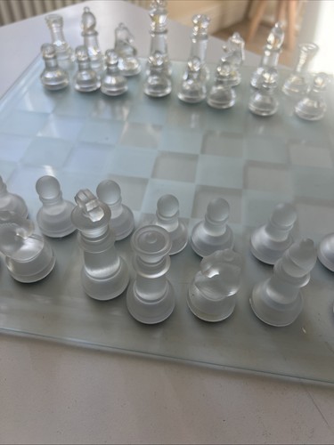 Glass chess set - glass, board