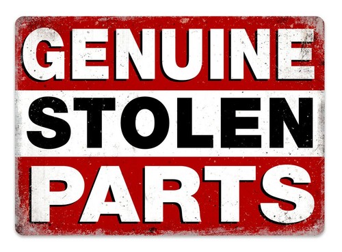 Genuine stolen parts aluminium