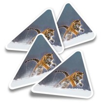 4x Triangle Stickers - Hunting