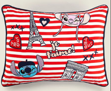 Disney Angel & Stitch Paris Badge Cushion