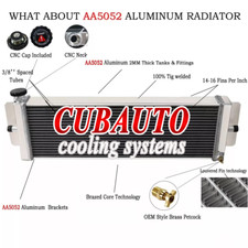 2-Rows Air to Water Intercooler Heat Exchanger Front Mount Chargecooler 56mm UK.