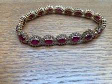 Diamond And Ruby Bracelet Gold
