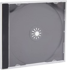 Single CD Jewel Case Black Tray - 10.4mm Spine