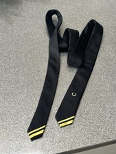 Fred Perry Slim Tie Black And