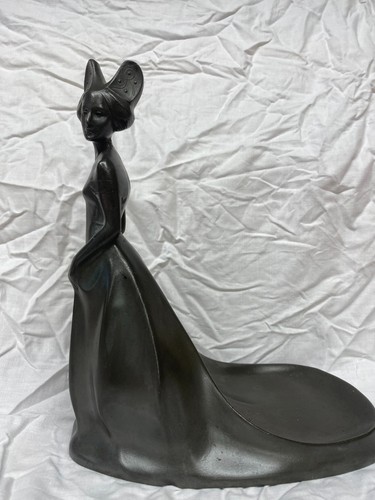 Art nouveau kayserzinn maiden - art,