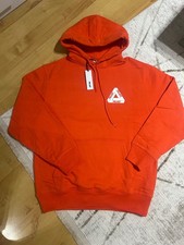 palace orange hoodie size