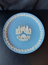 Wedgwood Jasperware - Christmas Collectors Plate 1976 20cm