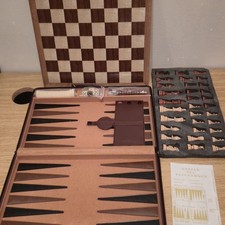 vintage 3 in 1 Travel Chess