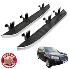 FOR LAND ROVER FREELANDER 2 L359 BLACK SIDE STEPS / RUNNING BOARDS 2007-2015 UK