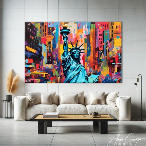 Statue liberty wall - liberty,