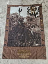 Vintage Fast Line Poster Flag 1995 Parra-wa-samen Native American Indian