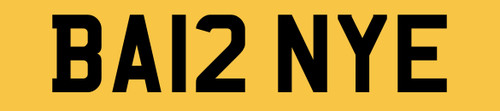 Barny private number plate - barny,