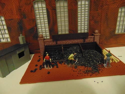 Model railway coal - railway, staithe