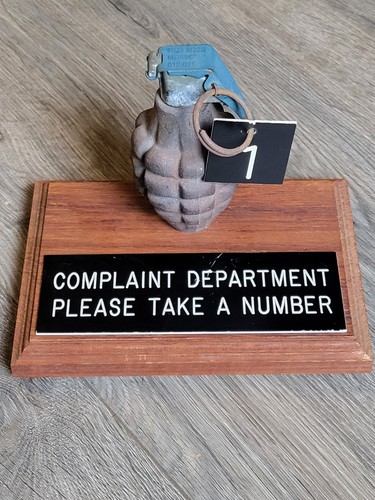 Vintage complaint dept - complaint, take