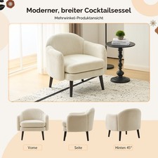Wide Modern Armchair with