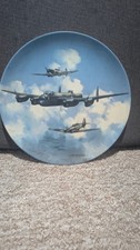 Above The Estuary 7565B  Coalport Collectors Plate Reach For The Sky RAF