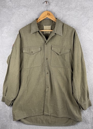 Vintage military wool - wool, shirt