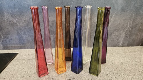 Vintage glass bottle - glass, vases