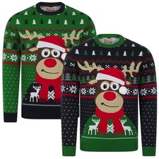 Men's Christmas Jumper Rudolph