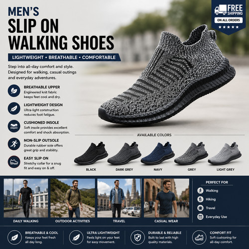 Men breathable slip on - men's,