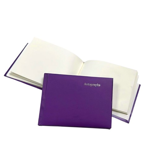 100 pages purple - pages, autograph