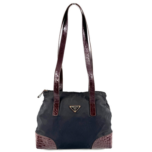 Prada shoulder bag embossed - prada,