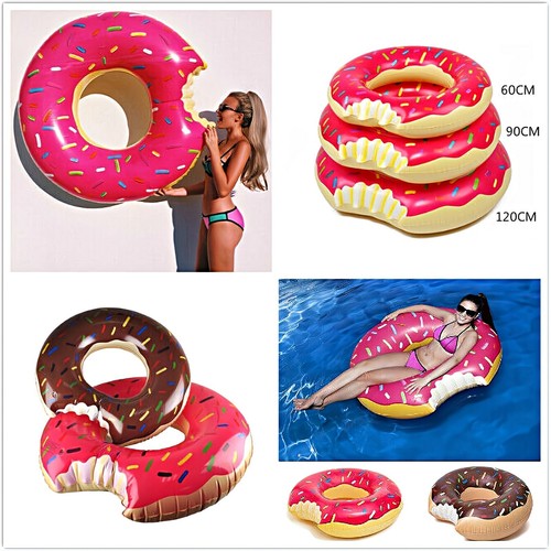 Inflatable donut swim ring - donut,