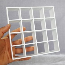1:12 Dollhouse Miniature Birch Wooden Lattice Shelves Bookcase Cabinet Storage