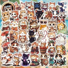 9 X Cartoon Cats Stickers |