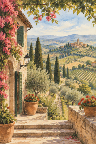 Tuscany landscape - 60.,
