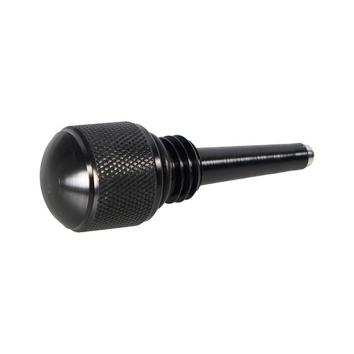Black magnetic oil dipstick - magnetic,