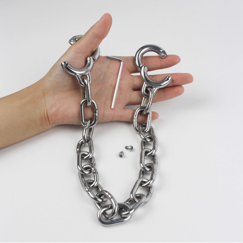 Stainless steel toe cuffs - steel,