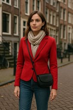 Sandwich Blazer Womens M Red