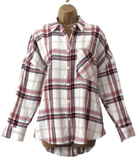 PRIMARK Grey Pink Check Plaid