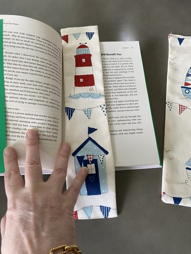 Fabric bookmark large - bookmark, book