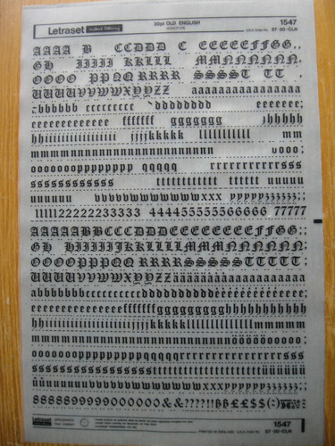 Letraset upp low - letraset,