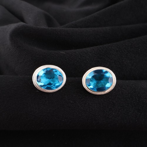 Swiss blue topaz gemstone 925 - swiss,
