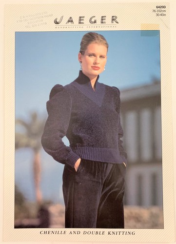 Jaeger 6420d sweater knitting - jaeger,