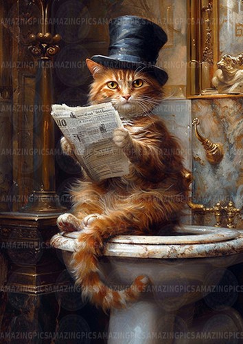 Victorian tabby ginger orange - tabby,