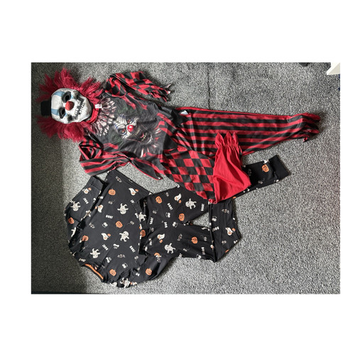 Black scary clown - scary,