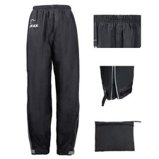 ZORAX Adult Motorcycle Rain Pants Motorbike Waterproof Elastic Trousers Black