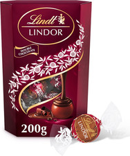 Lindt Lindor Double Chocolate Truffles Box - Approx 16 balls, 200g - Chocolate