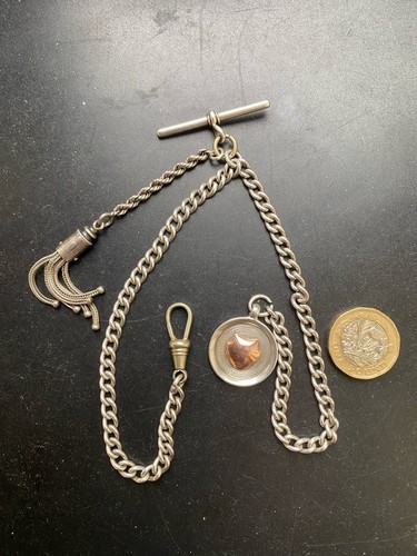 Sterling silver double albert - sterling,