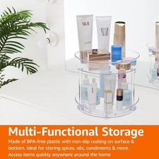 2Tier Storage Organiser Clear
